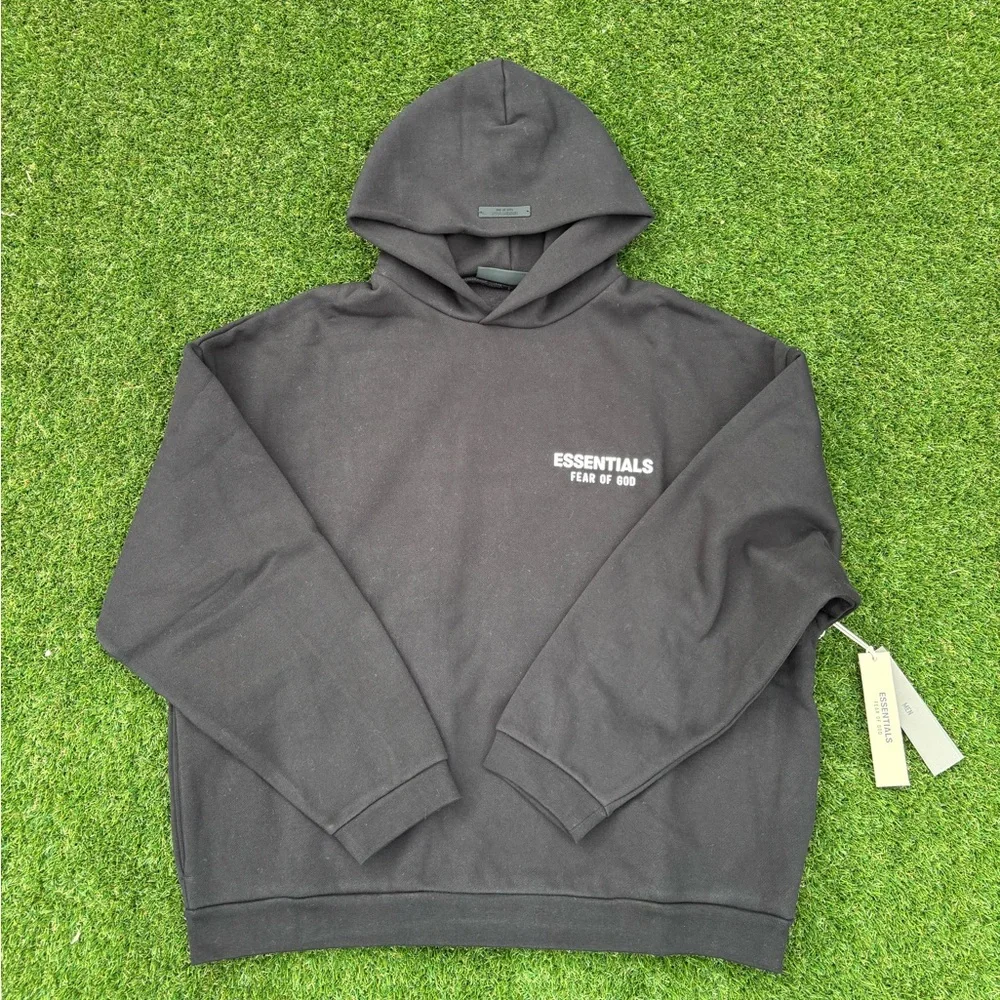 Fear of God Essentials Hoodie Black FW24 - Picture 1 of 6